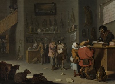 Qui poursuit une vache - Cornelis Saftleven